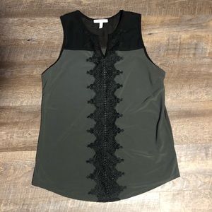 Army green and black tank